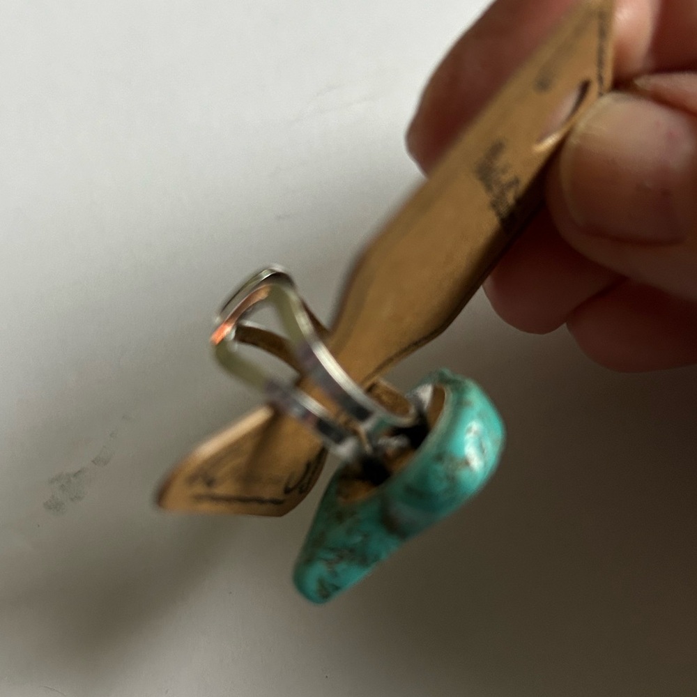 Turquoise adjustable ring - Picture 4 of 8